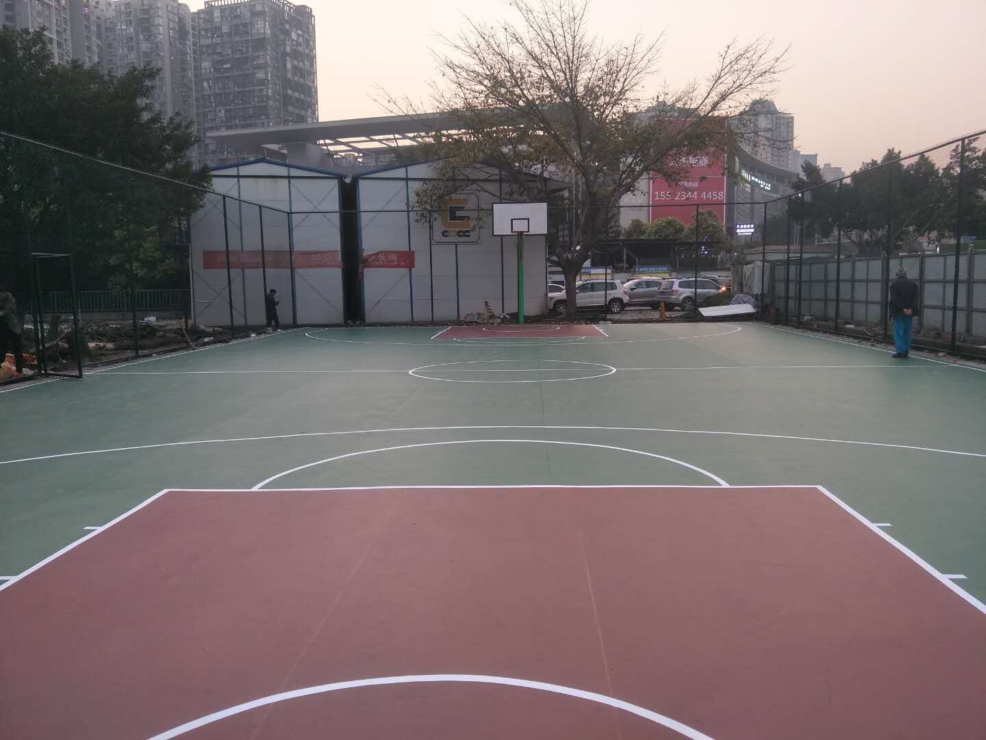 洋河體育場(chǎng)室外PVC地膠籃球場(chǎng)22