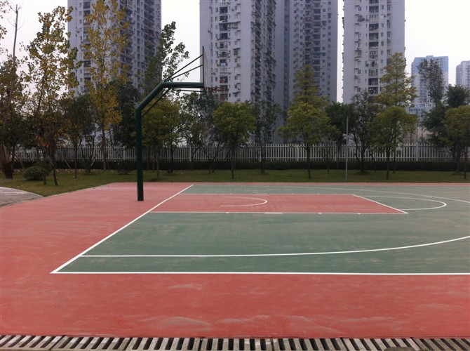 大石壩石油公司硅PU籃球場