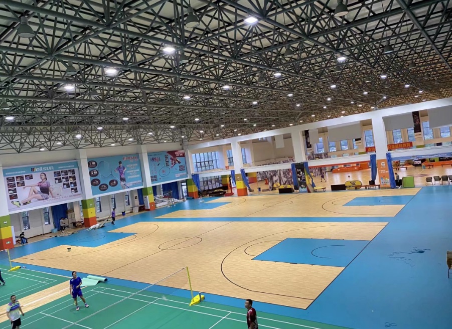 重慶江北國(guó)際機(jī)場(chǎng)T2室內(nèi)籃球場(chǎng)羽毛球場(chǎng)